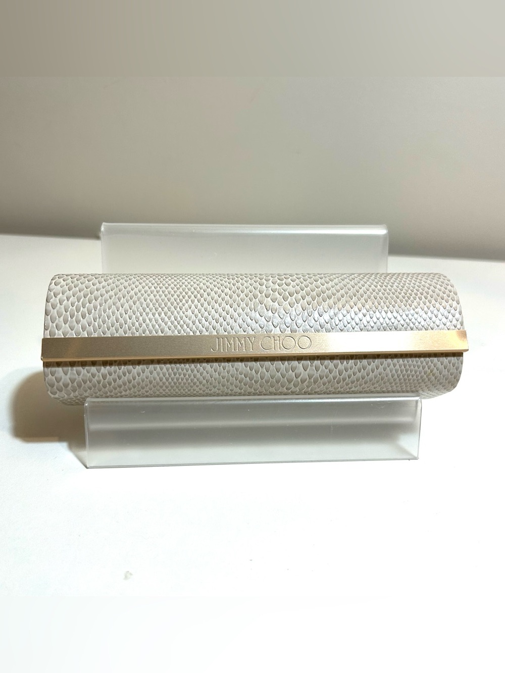 Jimmy Choo snake skin embossed glasses case